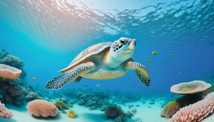 Fototapeta premium Animals, creatures, wild animals, beautiful creatures, rushing animals, running animals, Generative AI