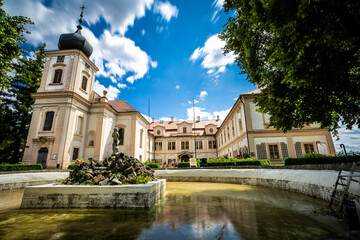 Obraz premium Loucen Chateau is an enchanting Baroque chateau located in the Czech Republic.