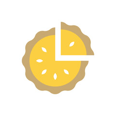 Pie vector icon