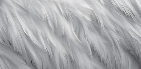 Obraz premium feathery texture of a white fur
