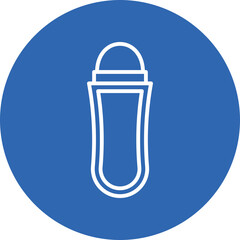 Roll on line circle icon