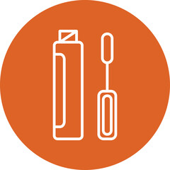 Concealer line circle icon