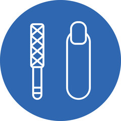 Nail file icon line circle icon