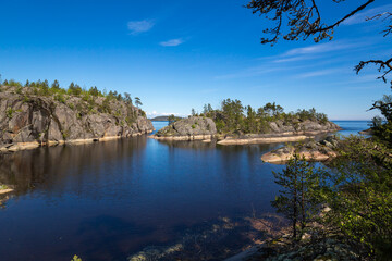 The coast of Lake Ladoga