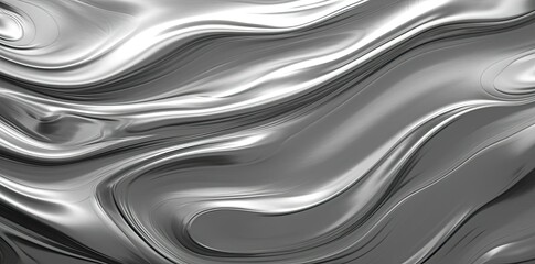 chrome textures on a black background a collection of objects including a pen, a ruler, and a pair of glasses, arranged in a row from left to right