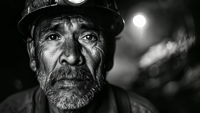 The coal miners headlamp is an invaluable tool illuminating the way towards a brighter future for himself and his community.