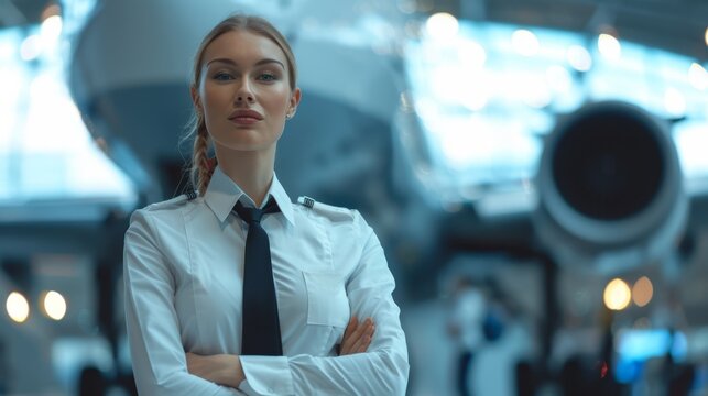 Efficient Flight Crew Scheduling Software Design with Minimalist and Bright Aesthetics, Space for Text