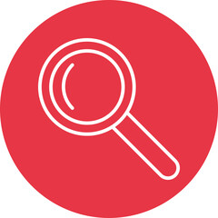 Search line circle icon