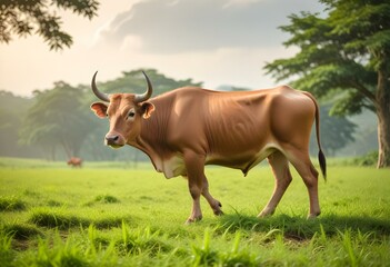 Photo of a Kurban cow for the Eid al-Adha holiday