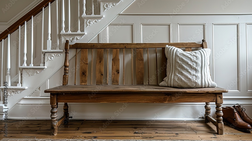 Wall mural staircase in the house