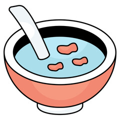 Creative design icon of soup