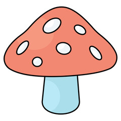 Modern design icon of mushroom