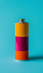 variety of colorful rechargable battery accumulators, portable power supply concept