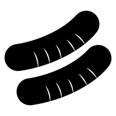 Creative design icon of sausage