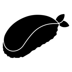 A flat design icon of nigiri