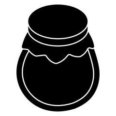Creative design icon of jar