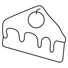 Creative design icon of cake