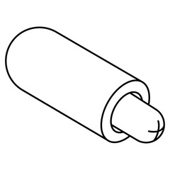 Creative design icon of sausage