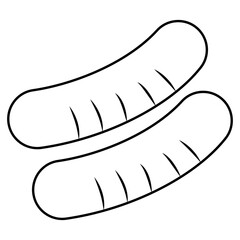 Creative design icon of sausage