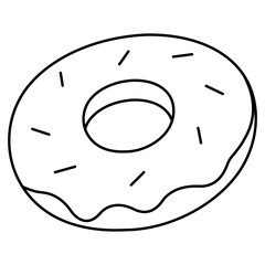 An icon design of donut
