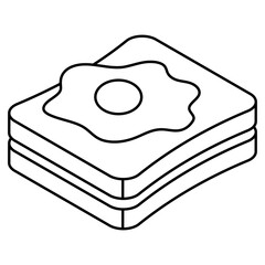 Creative design icon of breakfast