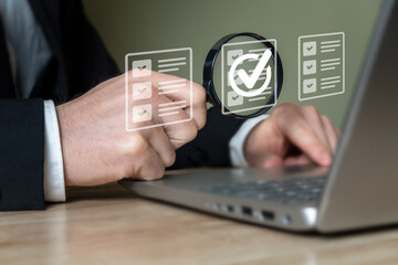 corporate network concept. Technology process with artificial intelligence AI data planning and technological information.