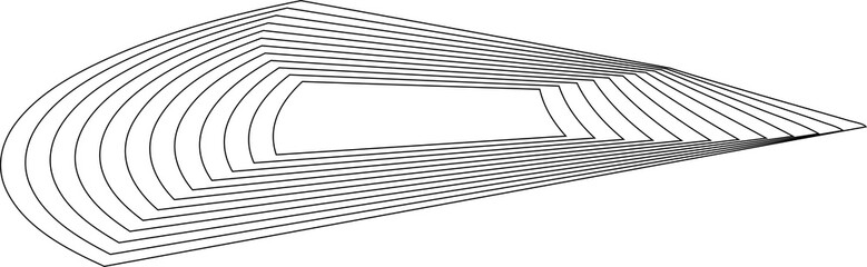 Distorted square rectangle pattern. Design elements