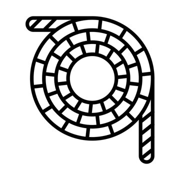 recommend clip art: Rope line icon