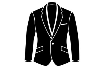 suit silhouette vector  illustration