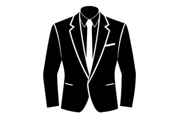 suit silhouette vector  illustration