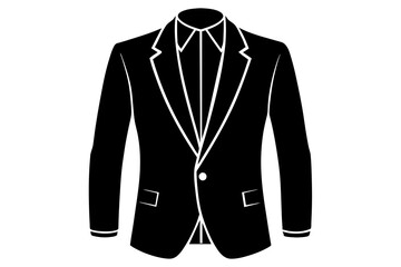 suit silhouette vector  illustration