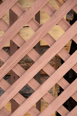 red fence background