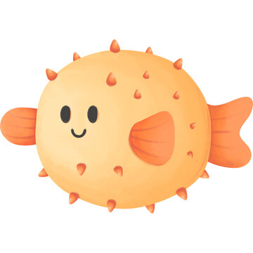 recommend clip art: Puffer fish illustration clipart png file 