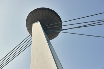 Naklejka premium Pylon of SNP Bridge Bratislava, Slovakia