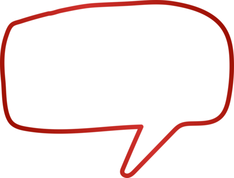Collection speech bubbles red line, chat, dialogue