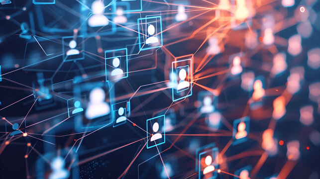 Connecting people on the internet nodes transform