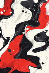 Red and black dynamic pattern