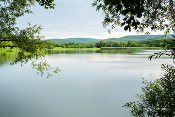 Photo with landscape and beautiful green nature in the Republic of Moldova, a small friendly country in Eastern Europe.