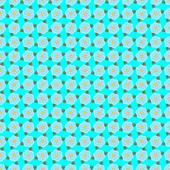 Vector colorful exotic floral pattern background