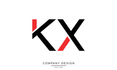 KX, XK Abstract letters Logo Monogram design Font Vector Symbol Initials