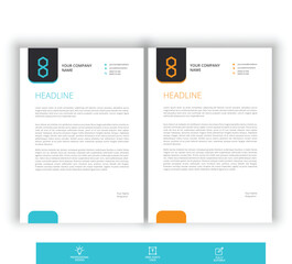Minimalist professional and corporate Letterhead design