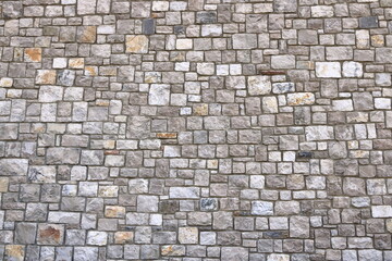 Gray natural stone wall background