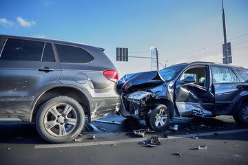 Obraz premium Shocking Collision: Safety in Question