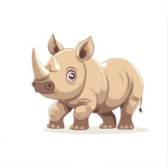 Fototapeta premium Rhinoceroses Minimalist