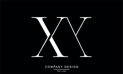 XK, KX Abstract Letters Logo Monogram design Font Vector Initials