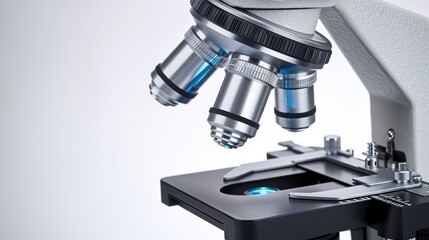 microscope on a white