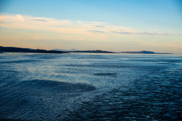 Obraz premium Fjord in Abendsonne