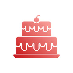 Cake vector icon