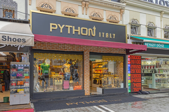 Italian Fashion Garment Store Python in Istanbul Turkey
