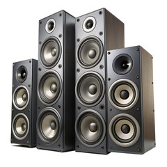 Sound box for art composition, flyer, social networks, social media. PNG file